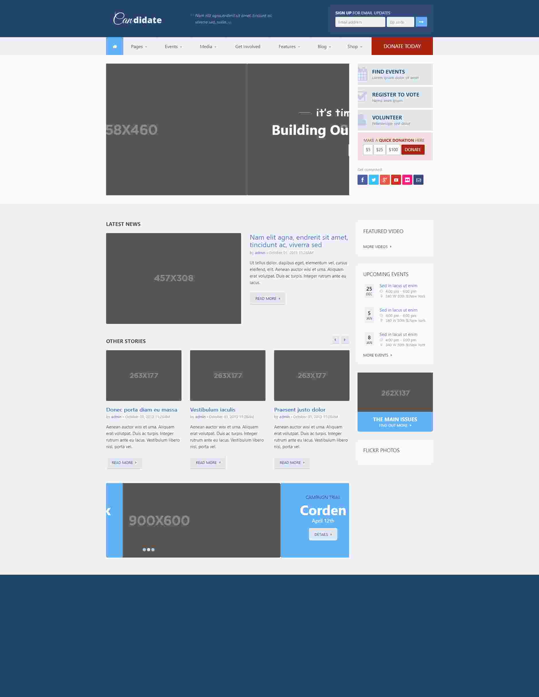 深蓝色浅蓝色带商城的企业网站模板