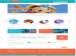 扁平风格HTML5响应试模版儿童产品类企业网站整站