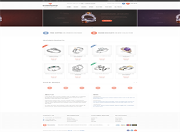 高端大气上档次的珠宝行业电商类企业带登录注册页的网站模版
