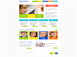 白底彩色系儿童教育类企业网站儿童类产品整站模版